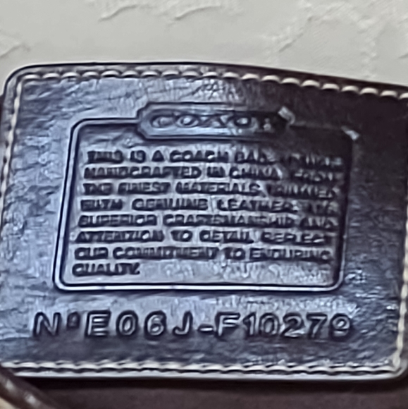 Coach leather tweed plaid tartan hobo bag shoulder handbag vintage - Picture 4 of 11